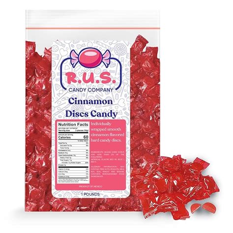 Rus Candy Company Cinnamon Disc Candy 1 Pound Bag
