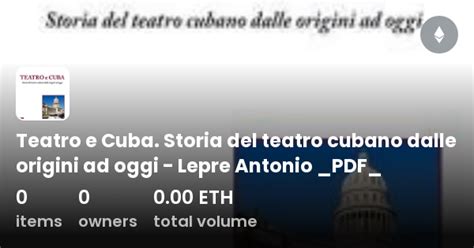 Teatro E Cuba Storia Del Teatro Cubano Dalle Origini Ad Oggi Lepre