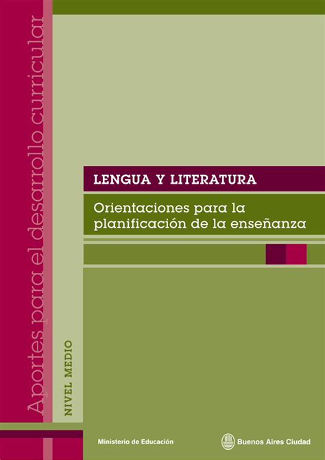 Pdf Amantea Lengua Y Literatura Orientaciones Para La Planificacion