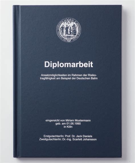 Diplomarbeit Schreiben Tipps Beispiel