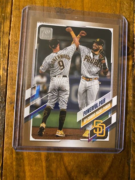 2021 Topps Update Jake Cronenworth Fernando Tatis Jr Powerful Pair Gold