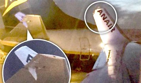 Ryanair: Top of wing ripped off after two planes collide at Dublin ...