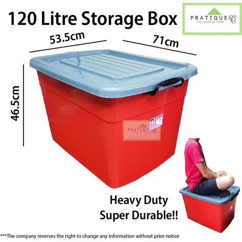 120l Storage Box With Wheelsbekas Simpanan Dengan Rodaheavy Duty