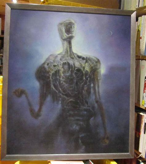 Stunning Original Painting By Zdzislaw Beksinski Zdzislaw