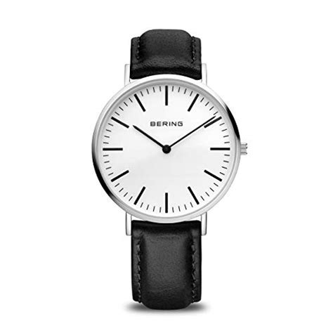 Bering Time Classic Reloj De Cuarzo Para Hombre Con Correa De Cuero