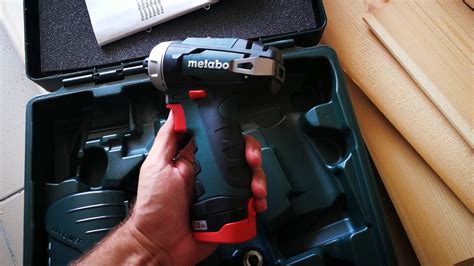 Unpacking Unboxing Screwdriver Cordless Drill Metabo Powermaxx Bs