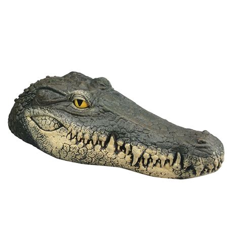 Floating Alligator Head Decoy Outdoor Pools Float Fake Gator Head