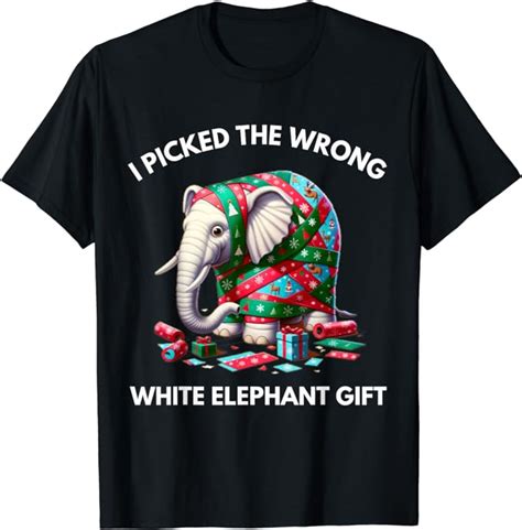 Funny White Elephant T Wrapped Elephant Dumb T T Shirt Buy T