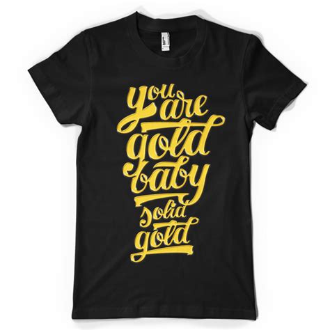 Solid Gold T Shirt Design Tshirt Factory