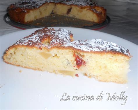 La Cucina Di Molly TORTA DI RICOTTA ALLE MELE E MIRTILLI