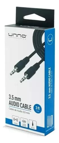 Cable Auxiliar Plug A Plug Mm Unno Tekno Logitud Mts Mercadolibre