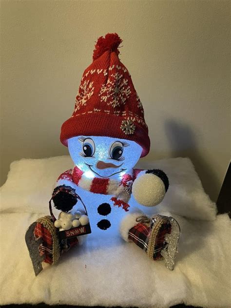 Dollar Tree Fanatics Crafts Decor Made This Dt Snowman For My