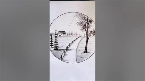 Easy Drawing Video Landscape Drawing Easy Prakritik Drishya Video