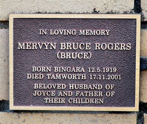 Mervyn Bruce Rogers M Morial Find A Grave