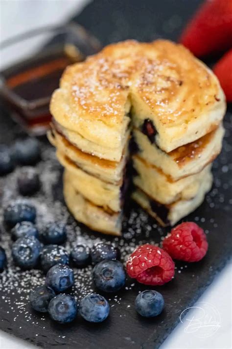 Blaubeer Pancakes Rezept Leckere Dicke Kleine Pfannkuchen