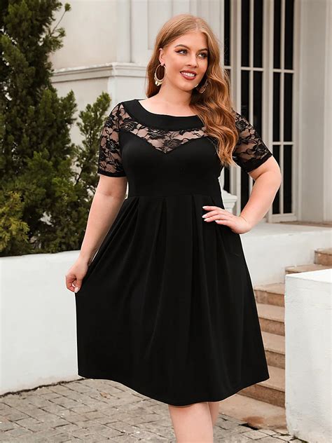 Black Cocktail Dresses For Plus Size Women