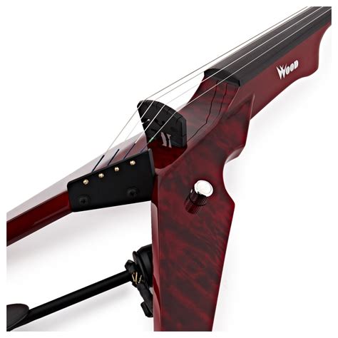 Wood Violins Viper 4 Saitige E Violine Deep Red Quilt Gear4music