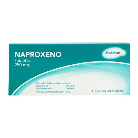 Naproxeno Medimart 250 Mg 30 Tabletas Walmart