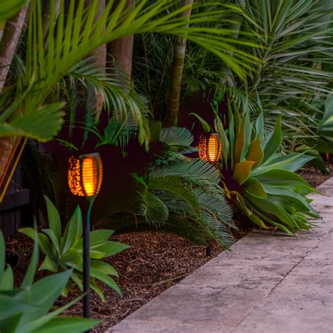 Solar Tiki Torches | LED Candles | 2 Pack – Hoselink