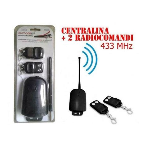 DOBO KIT RICEVITORE DA ESTERNO 433MHZ 2 TELECOMANDI JJ JS 084 1 RIC