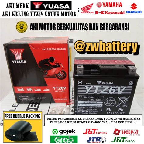 Jual Aki Motor Vario Cb R Cbr Beat Iss Ytz V Yuasa Mf Aki