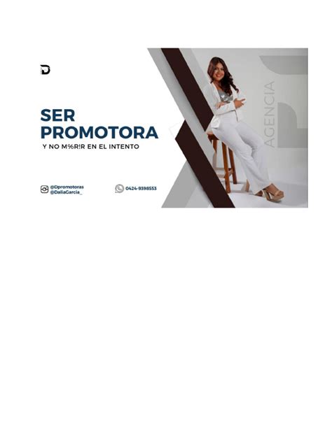 O Que É Ser Promotora - Guía para ser promotora eficaz | PDF | Persona de libre dedicación ...