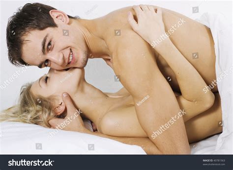 Loving Affectionate Nude Heterosexual Couple On Stock Photo 40781563