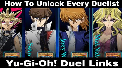 How To Unlock Every Character Yu Gi Oh Duel Links Youtube