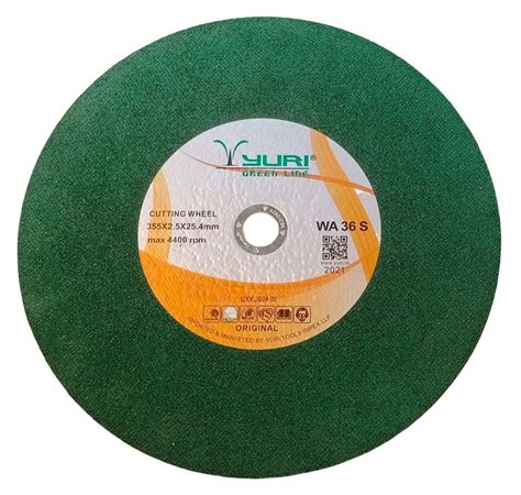 355mm 14 Yuri Green Line Wa 36 S Cutting Wheel At Rs 92 Piece In