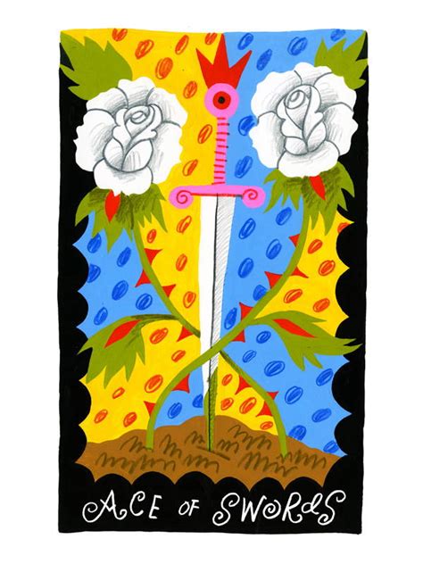 Ace Of Swords Tarot Print The Future Mpls