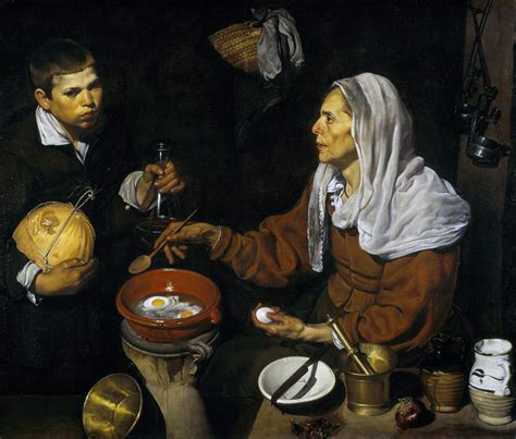 Old Woman Frying Eggs (1618) by Diego Velazquez – Artchive