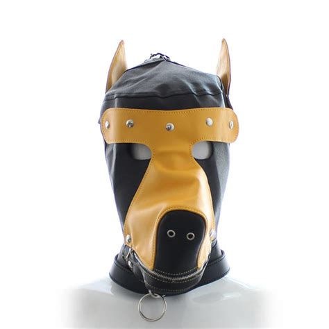 Gay Jock Underwear Gay Puppy Play PU Leather Hood
