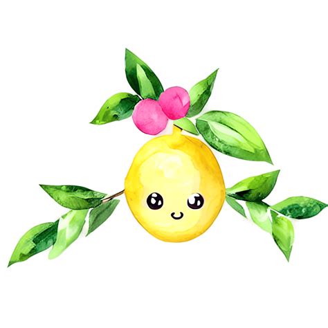 Watercolor Lemon Clipart Creative Fabrica