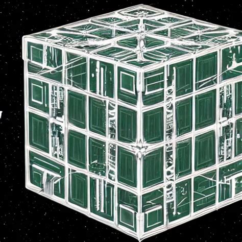 An Extremely And Intricately Detailed Borg Cube Stable Diffusion