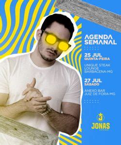 Flyer Agenda Semanal Jonas Esticado Cantor Social Media Psd Edit Vel