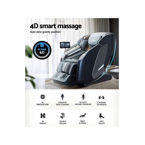 Livemor Electric Massage Chair 4d Recliner Home Sl Track Massager