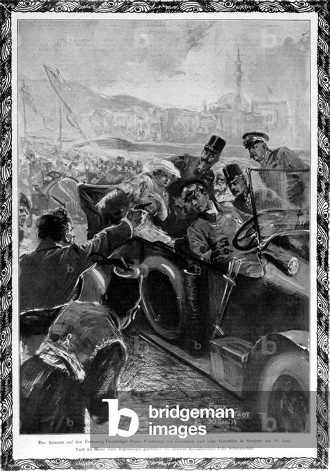 Image Of The Assassination Of The Archduke Franz Ferdinand And His Wife