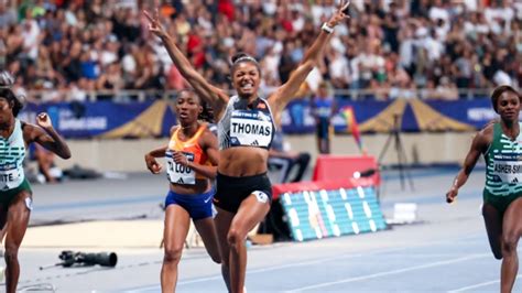 Women M Paris Diamond League Gabby Thomas Defeated Ta Lou