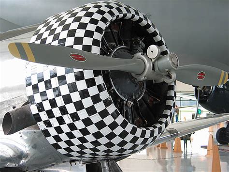 Spruce Goose 2005: Checkered Engine Cowl Closeup