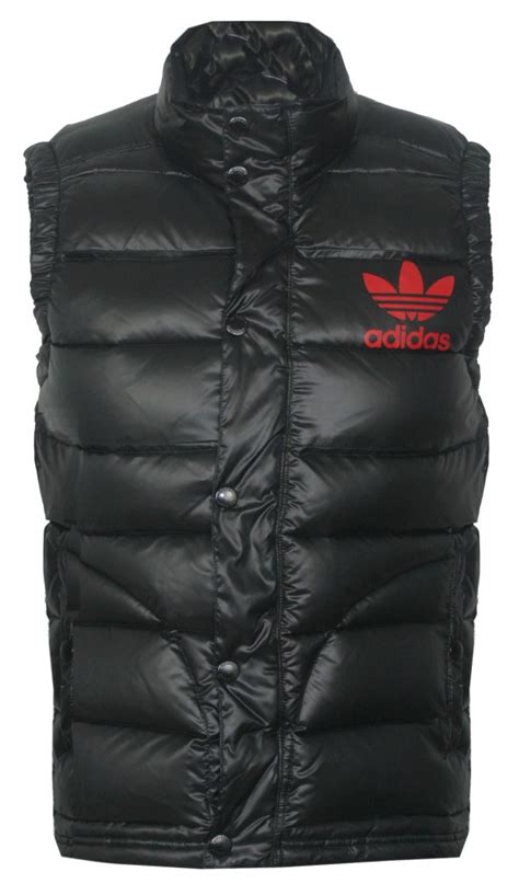 Mens Adidas Original Bodywarmer Gilet Padded Jacket Sizes All Black Ebay