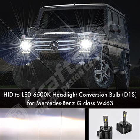 HID to LED 6500K Headlight Conversion Bulb D1S for メルセデスベンツG Class