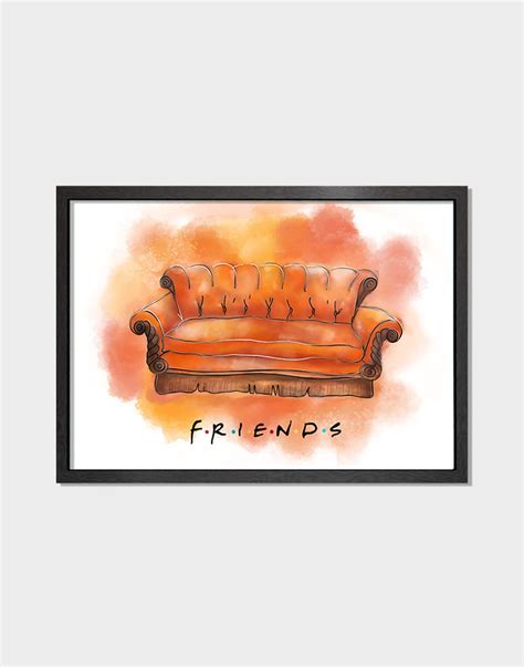 Friends Sofa Design Poster Printed Or Framed Etsy