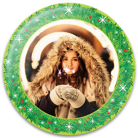 Snowflake Wreath Photo Gift Design - Christmas Gift Ideas - PureButtons