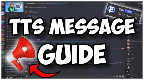 New How To Send Text To Speech Messages With Your Discord Bot Discordjs V14 Youtube