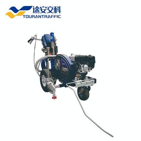 Manual Control Cold Paint Airless Road Line Striping Machine With