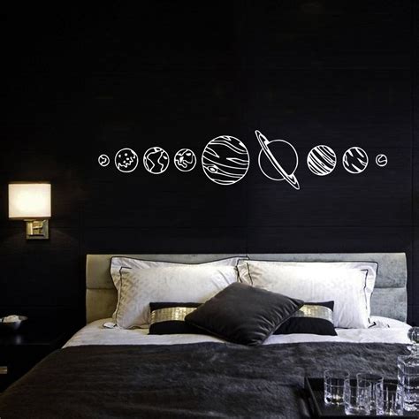 Solar System Wall Decal Space Vinyl Stickers Science Etsy