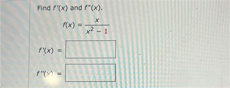 Solved Find Fx ﻿and Fxfxxx2 1fxfx