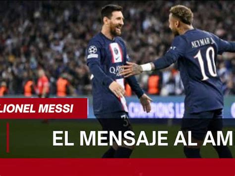 Momento DifÍcil Foto Lionel Messi Le Envió Un Mensaje De Apoyo A