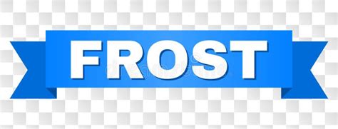 Frost Text 3d Blue White Concept Vector Design Logo Icon Stock Vector