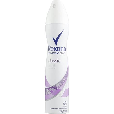 Rexona Women Antiperspirant Aerosol Deodorant Classic 250ml Woolworths